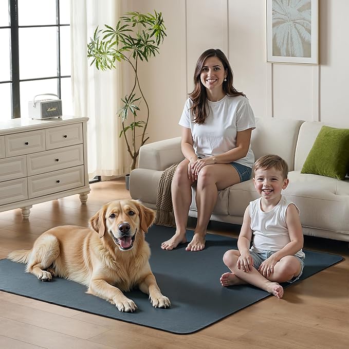 Washable Dog Pee Pads Extra Large 84"x108", Super Absorbent, Non-Slip, Reusable Puppy Pads for Playpen, Crate, Floor, Waterproof Pet Training Mats for Quick-Dry Whelping Pads & Incontinence
