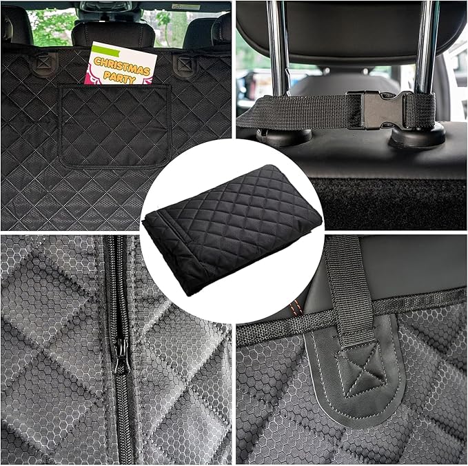 SUV Cargo Liner for Dog Car Seat Cover Waterproof Pet Cargo Cover Nonslip Dog Seat Cover with Bumper Flap Protector for SUV Trunk Sedans Vans（70L”*40W“）