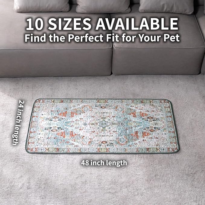Dog Pee Pads Training Pads Upgrade Triple Thickness All-Purpose Super Absorbent & Leak-Proof, Quick Dry and Leak-Proof and Odor Control (Blue/White/Multi, 24" x48" x2PCS)