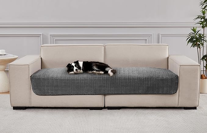 Meider Couch Covers Sofa Seat Covers, 33x70 inch Anti-Slip Dog Mat Pet Pad Blanket for Sofa Chair Recliner Bed Furniture Protector Washable (Dark Grey)