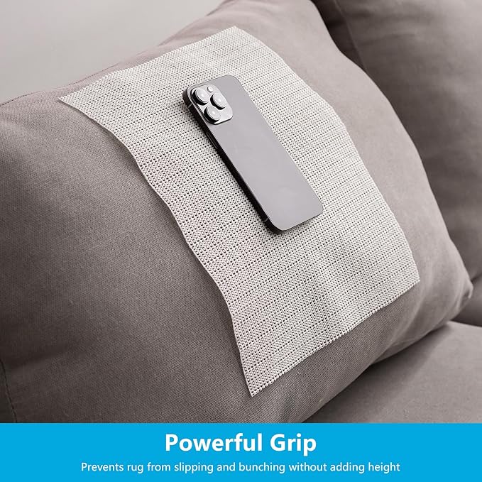 10X14 FT Non-Slip Rug Pad Gripper for Hardwood Floors, Tile, & Carpet – Anti-Slip Rug Pads to Keep Area Rugs Secure and in Place, Protects Floors, Prevents Slipping and Sliding
