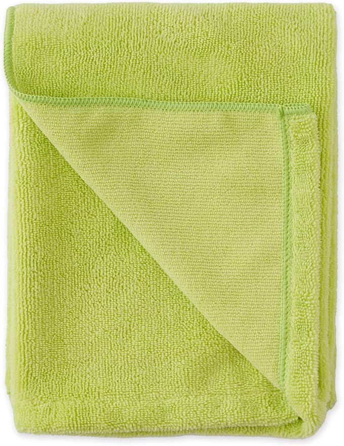 Bone Dry Pet Grooming Microfiber Towel, Embroidered Collection, X-Large,41x23.5, Lettuce Green (Pack of 2)