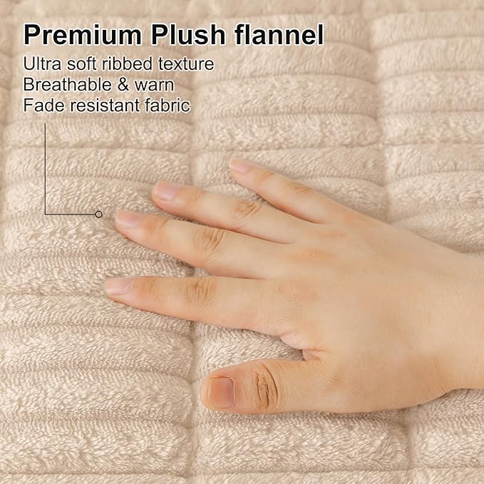 Smiry Couch Cover for Dogs, Non Slip Washable Sofa Protector for Pets, Soft Furniture Cover for Pet, Stylish Sofa Covers, Cozy Protect Against Fur, Dirt & Everyday Messes (Apricot, 35.4" x 95")