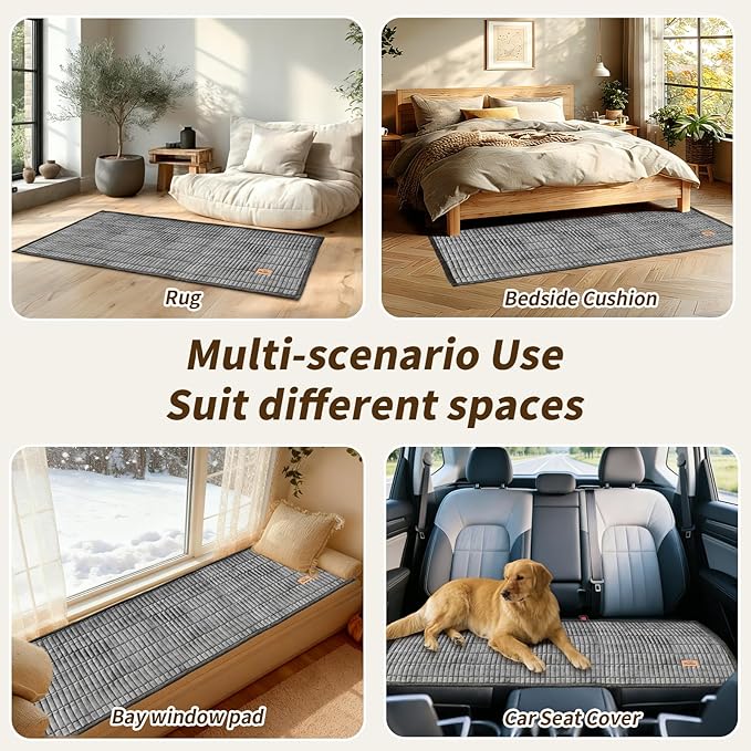 PJLZJFBY Couch Covers for Dogs, Velvet Dog Couch Cover, Pet Couchs Covers for Backrest & Armrest, Couchs Protector for Dogs, Sofa Cover for Pets Washable(1PC,Dark Grey,27.5"×27.5",Single Seater)