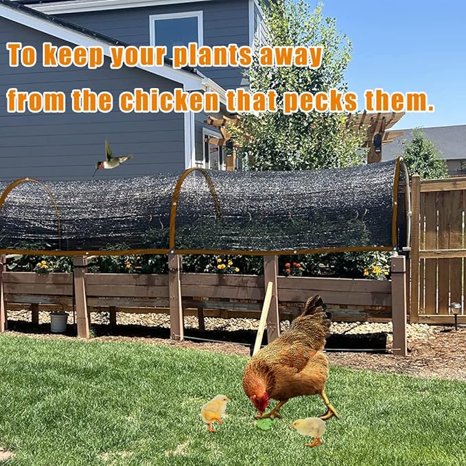 Shade Cloth - for Plants Greenhouse, 70% Sunblock Shade Sails -for Outdoor Garden Pergola Patio Lawn Pool Sun Shade Cloths for Kennel Chicken Coop Easier to Hang Plant Shade Net Cover