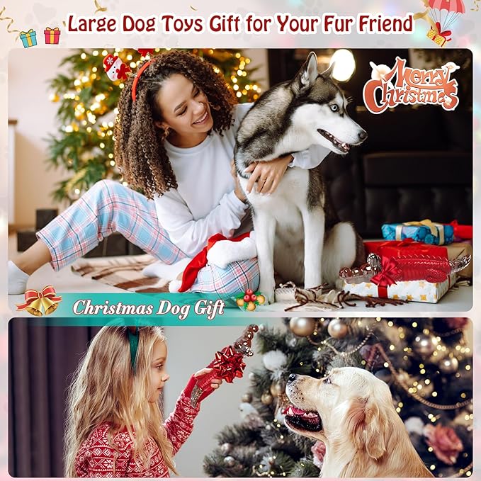 Jeefome Dog Toys for Aggressive Chewers - Indestructible Dog Toy to Keep Them Busy & Reduce Boredom for Small/Medium/Large Breed