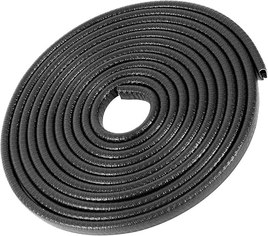 Car Door Edge Guards 64Ft(20M) Universal Rubber U Shape Edge Trim Car Door Protector Edge Guards Rubber Seal Protector for Most Car Rucks SUV Installation, No Glue Required, Black