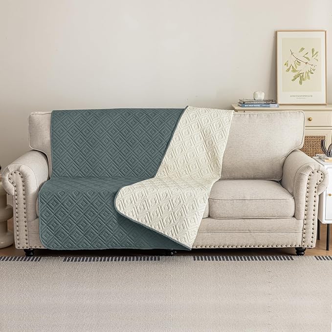 2026 Waterproof Bed Sofa Blanket (52"x82") Comfy Couch Sofa Mat for Dog Pets with Anti-Slip Back, Universal Incontinence Lightweight Liner Pad for Furniture Car Picnic etc Durable Washable, Dark Grey