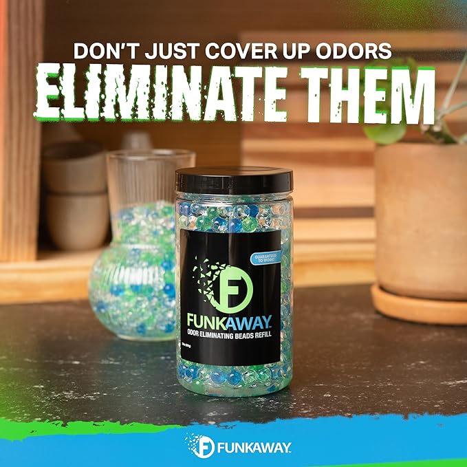 FunkAway Odor Eliminating Beads Refill, 24oz