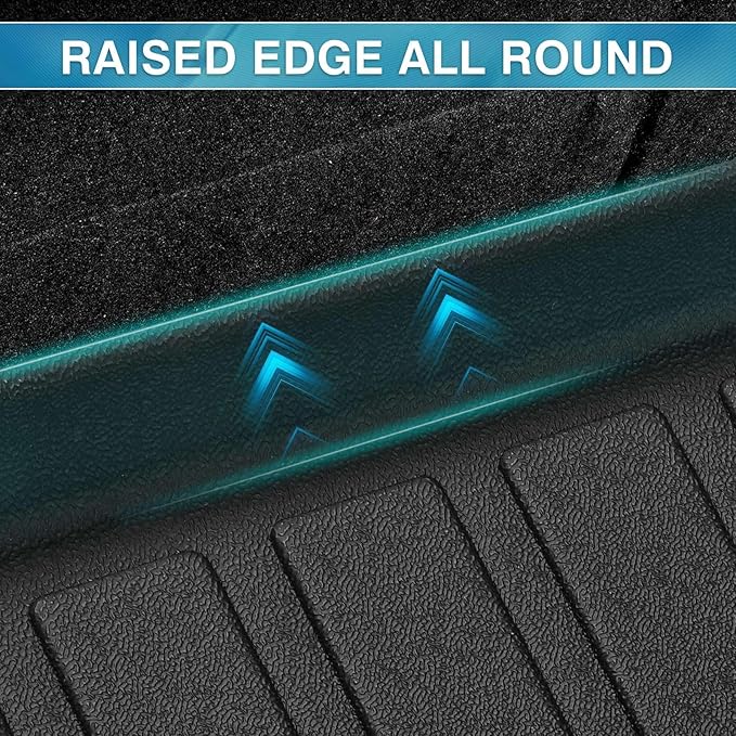 Mixsuper Cargo Liner for Mazda CX-5 2017-2025 2026, All Weather Trunk Mat for CX5 Accessories Anti-Slip Trunk Liner Rear Cargo Mat Black
