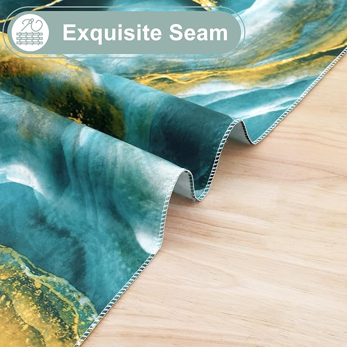 misaya Rectangle Waterproof Vinyl Table Cloth, Wipeable Tablecloth with Flannel Backing, Plastic Table Cover for Dinner, Picnic, Indoor and Outdoor (Ripples, 60" x 102")