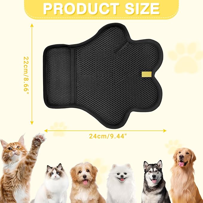 Pet Hair Removal Glove for Cats and Dogs,Upgrade Reusable Electrostatic Magic Brush Pet Hair Removal Grooming Gloves Tool for Furniture, Bed Sheets,Couch,Clothes,Carpet,Car Seat