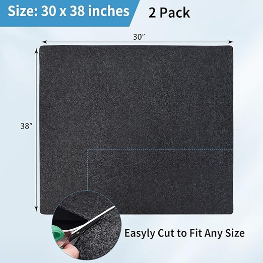 Kennel Pad Dog Crate Mat Liner, Absorbs Urine, Waterproof, Non-Slip, Washable Puppy Pee Pad for Kennel Training - Under Pet Cage to Protect Floors, Cut to Fit (30" x 38" 2 Pack-Equal to 60" x 38")