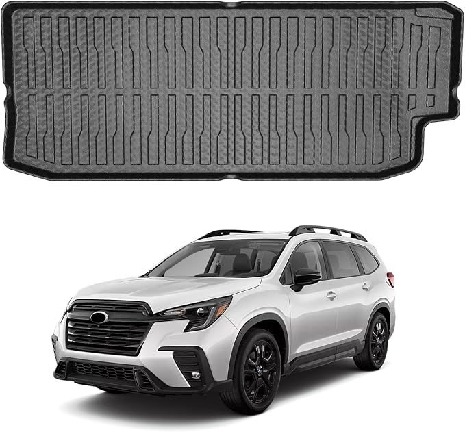 Mixsuper Cargo Liner for Subaru Ascent 2019-2026, Behind The 3rd Row Seats, Trunk Mat for Ascent Accessories Cargo Mat Rear Trunk Liner Black