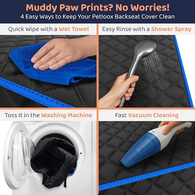 Front Seat Dog Cover for Car, Truck & SUV - Waterproof, Non-Slip Pet Car Seat Cover for Dogs - Durable, Easy to Install & Clean, Front Passenger Seat Protector for Pets & Vehicles