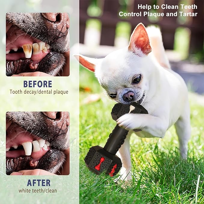 Hswaye Dog Chew Toys for Aggressive Chewers,Food Grade Non-Toxic Dental Pet Toy,Tough Durable Indestructible Dog Toys for XSmall Dogs.Black（5IB-8IB）