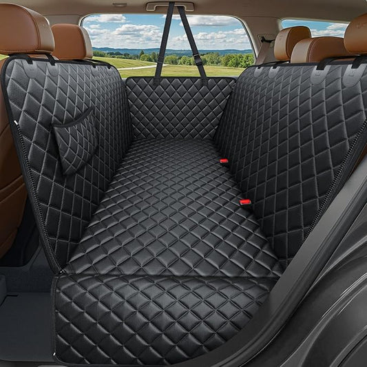 URPOWER Dog Car Seat Cover for Pets 100% Waterproof Seat Cover Hammock 900D Heavy Duty Scratch Proof Nonslip Durable Soft Back Seat Covers for Cars and SUVs