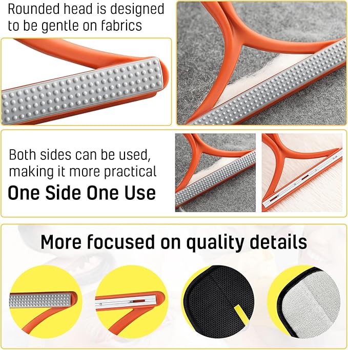 NEXIBY– Pet Hair Removal Glove & Scraper Set | Electrostatic Grooming Mitt for Dog & Cat Hair | Magic Brush Tool for Furniture & Clothes | Reusable Pet Fur Remover Glove | Includes 1 Glove & 1 Scraper