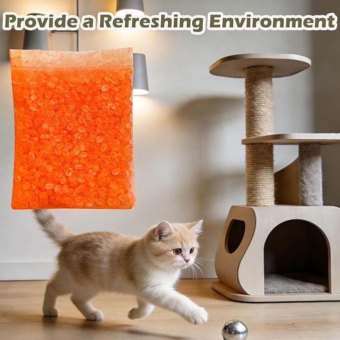 12 Pack Litter Box Deodorizer Refills for Whisker OdorTrap Pod, Odor Filters for Traditional Litter Boxes (Osmanthus)