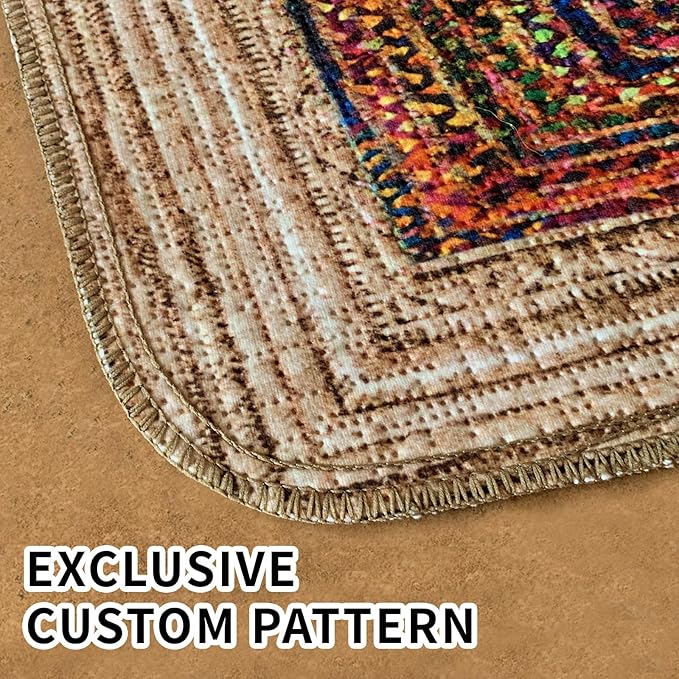 Dog Pee Pads Training Pads Upgrade Triple Thickness All-Purpose Super Absorbent & Leak-Proof, Quick Dry and Leak-Proof and Odor Control (Sisal Bohemian Print, 48" x72"x2PCS)