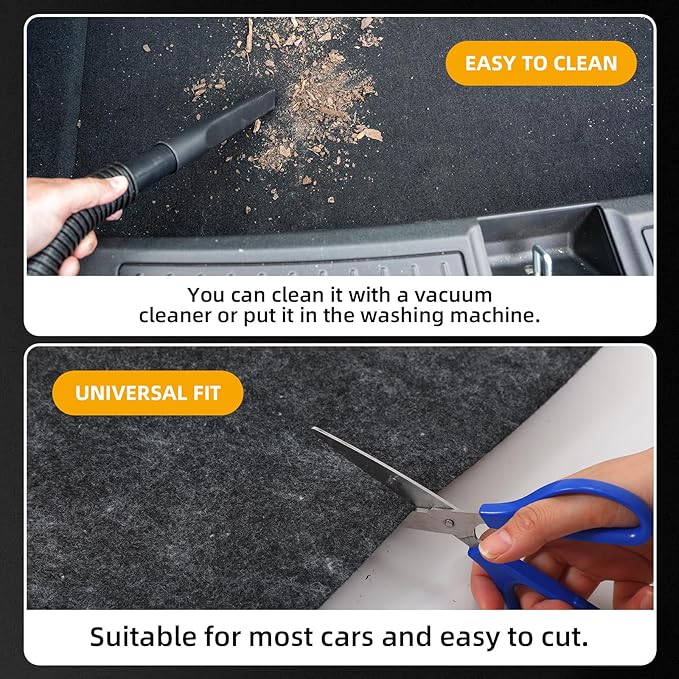 Cuttable Cargo Liner Mat 60" x 72" Universal All-Weather Trunk Protection Dog Seat Cover Cut-to-fit Machine Washable Protects Vehicle Interior for SUV Trucks Vans and Cars