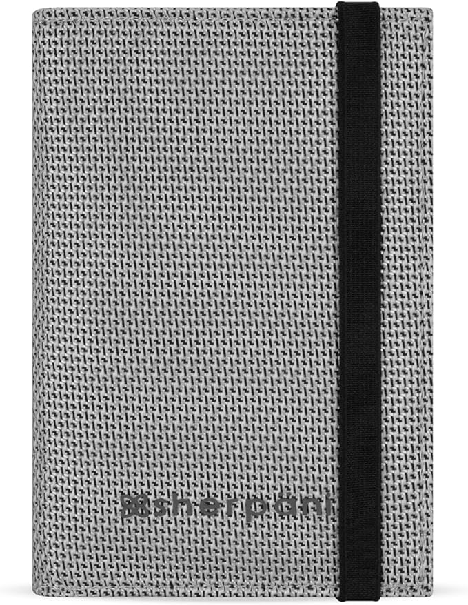Sherpani Vienna, RFID Blocking Passport Holder, Travel Passport Cover Wallet, Travel Documents Organizer Protector for Women, Travel Gift (Sterling)