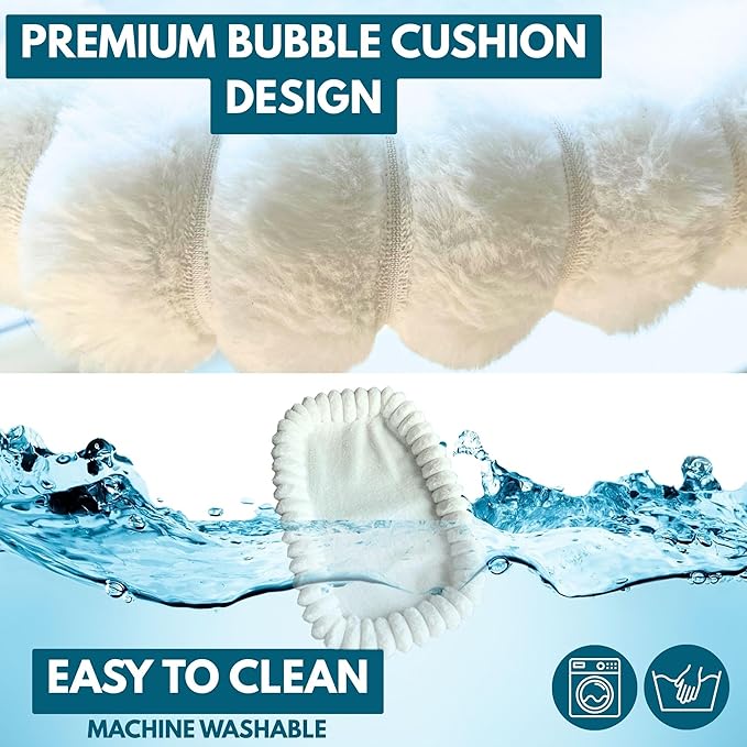 PAWRUSH Cat Window Perch — Premium Cat Window Hammock with 4 Large Suction Cups & Soft Bubble Cushion; Strong Rustproof Metal Frame Window Bed Holding 40lbs; Easy Assembly Perch for Indoor Cats; White
