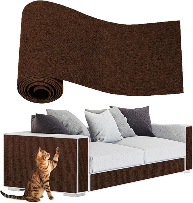 ENONCI Anit Cat Scratch Couch Furniture Protector,78.7x15.8 Cat Wall Corner Scratcher Pads Mat,DIY Cats Scratching Carpet Post Board Replacement
