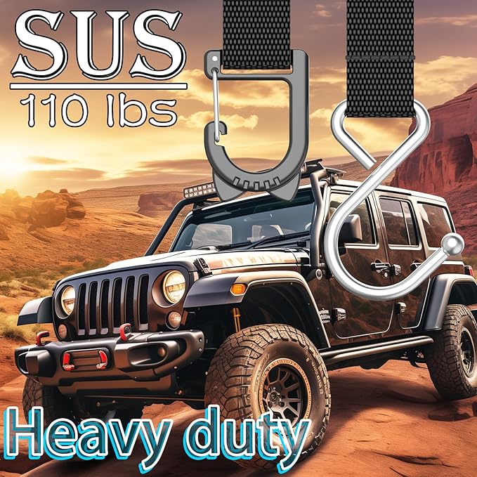 Car Purse Hook Holder, Car Hooks for Headrest, S-Shaped Heavy-Duty Metal Hooks, A Safe Choice for Parents, 2 Packs.
