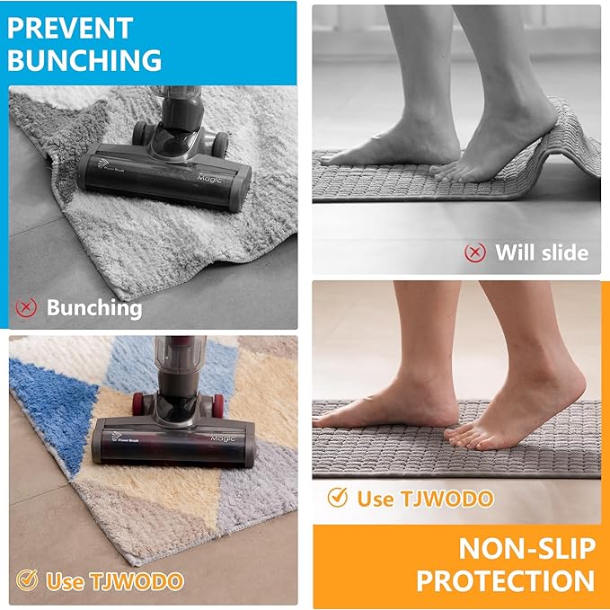 10X14 FT Non-Slip Rug Pad Gripper for Hardwood Floors, Tile, & Carpet – Anti-Slip Rug Pads to Keep Area Rugs Secure and in Place, Protects Floors, Prevents Slipping and Sliding