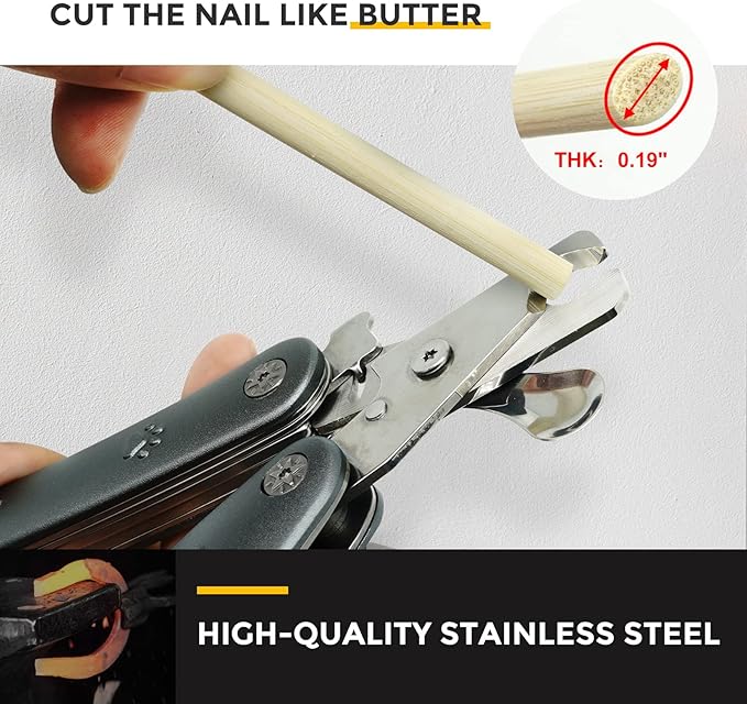 2025 Quiet Design Nail Clippers for Anxiety Sensitive Dogs, Sharp Blade Cut Through Thick Nail Smoothly, 3 in 1 Compact Build-in Nail File & Comb, Heavy Duty Manual Professional Dog Nail Clipper