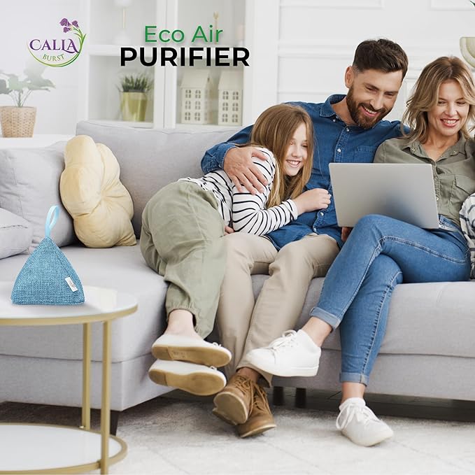 4 Pack Bamboo Charcoal Air Purifier Bags 200 Grams Each - Odor Absorber & Eliminator for Home, Car, Pets, Activated Charcoal Natural Freshener, Eco-Friendly & Reusable Designer Colors)