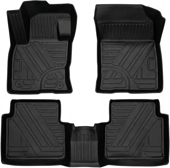 Aiqiying Floor Mats Compatible with Ford Escape 2020-2025 Models，All Weather Carpet Liners Waterproof Durable Custom-Fit Front Rear Rows Full Set Protection TPE Accessories