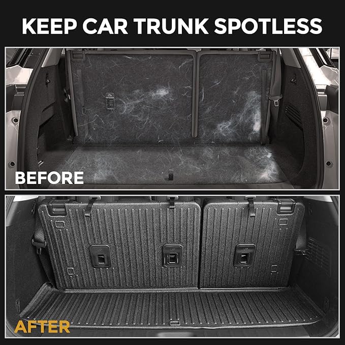 Cargo Mat for 2022-2025 Nissan Pathfinder 7/8 Passenger Accessories, Full Coverage All Weather TPE Protector Cargo Mat with Backrest Mat Trunk Mat Cargo Liner for Nissan Pathfinder Accessories