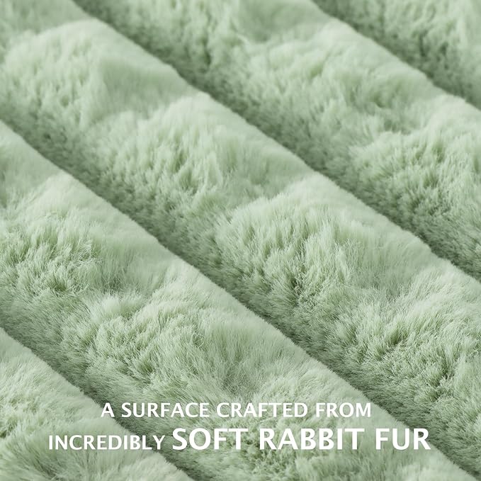 BVAGSS Dog Bed Washable Crate Mattress,Anti-Slip Memory Foam Soft Warm Pet Cushion for Small Medium Dogs, Calming Fluffy Sleeping Kennel Pad XH082 (24''x18'',Green)