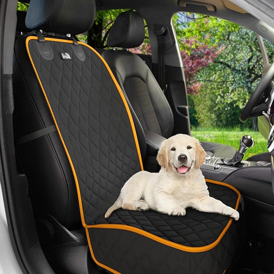 Front Seat Dog Cover for Car, Truck & SUV - Waterproof, Non-Slip Pet Car Seat Cover for Dogs - Durable, Easy to Install & Clean, Front Passenger Seat Protector for Pets & Vehicles