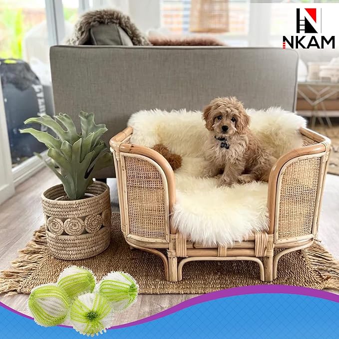 Pet Hair Remover for Laundry - 12Pcs New Upgrade Laundry Pet Hair Catcher Balls - Reusable Dryer Balls for Pet Hair, Lint Catcher for Washing Machine, Dog and Cat Lint Remover for Clothes