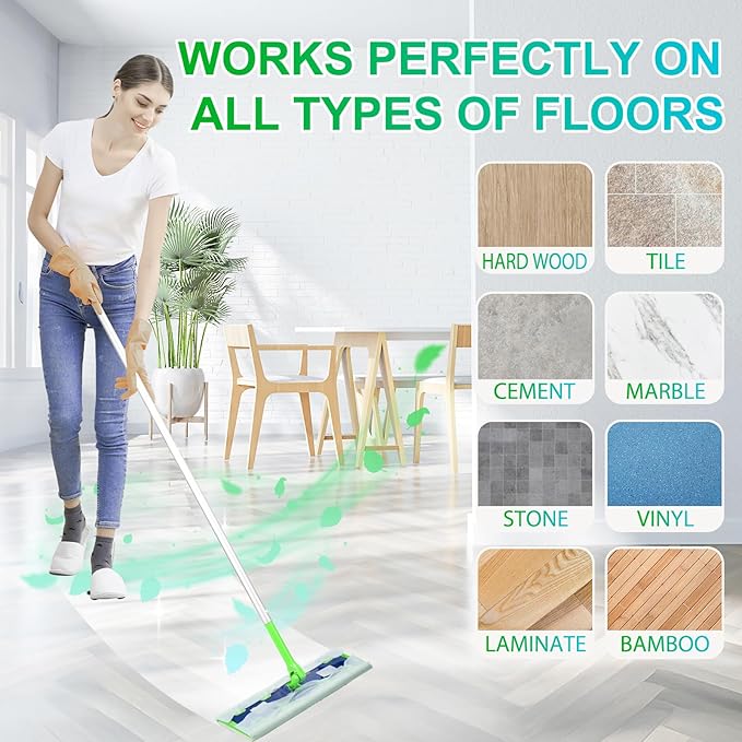 20 Count XL Wet Mopping Cloths for Swiffer Sweeper XL Mop - Disposable X-Large Wet Pad Refills - Multi-Surface Wet Wipes Mopping Pads Refill for Floor Cleaning.（Only Pads, not Including mop）