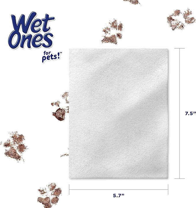 Wet Ones for Pets Multi-Purpose Dog Wipes With Vitamins A, C & E | Fragrance-Free Dog Wipes, Pet Wipes Multipurpose | Dog Grooming Wipes (Pack of 1,50 Count Total)