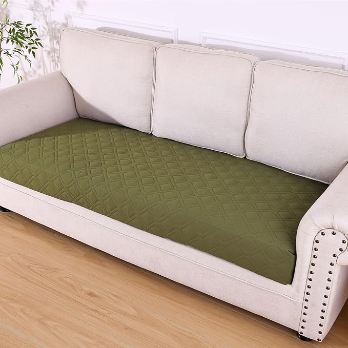 hyha Waterproof Dog Bed Blanket, Soft Pet Blankets, Waterproof Couch Cover for Dogs, Reversible Sofa Covers Washable for Furniture (40x90 Inch, Green/Navy Blue)