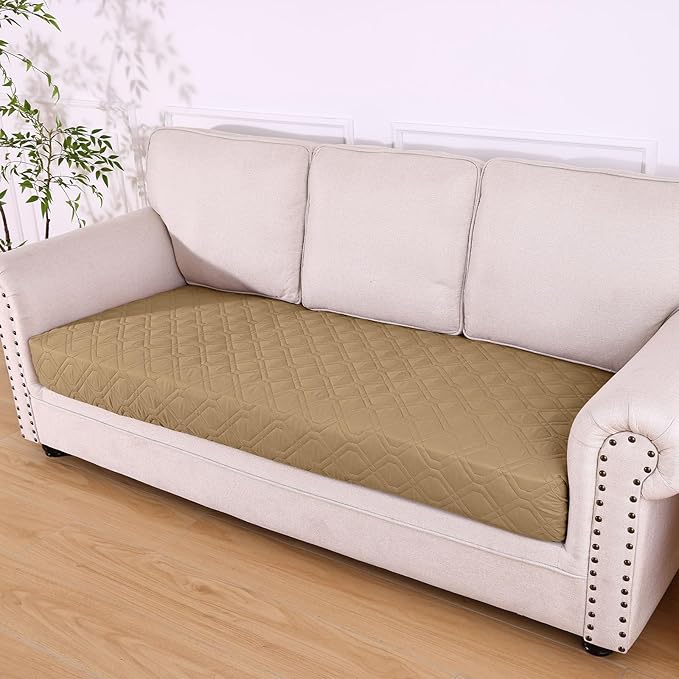 hyha Waterproof Dog Bed Blanket, Soft Pet Blankets, Waterproof Couch Cover for Dogs, Reversible Sofa Covers Washable for Furniture (40x90 Inch, Camel/Beige)