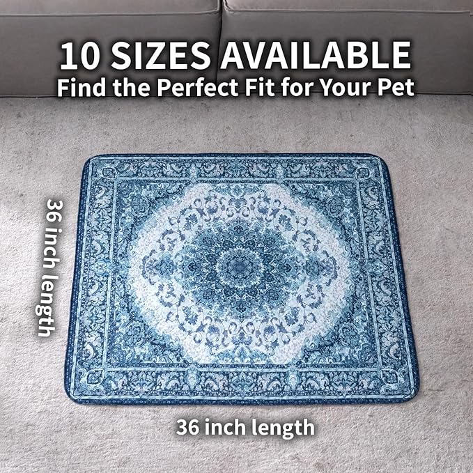Dog Pee Pads Training Pads Upgrade Triple Thickness All-Purpose Super Absorbent & Leak-Proof, Quick Dry and Leak-Proof and Odor Control (Blue/Multi, 36" x36"x2PCS)