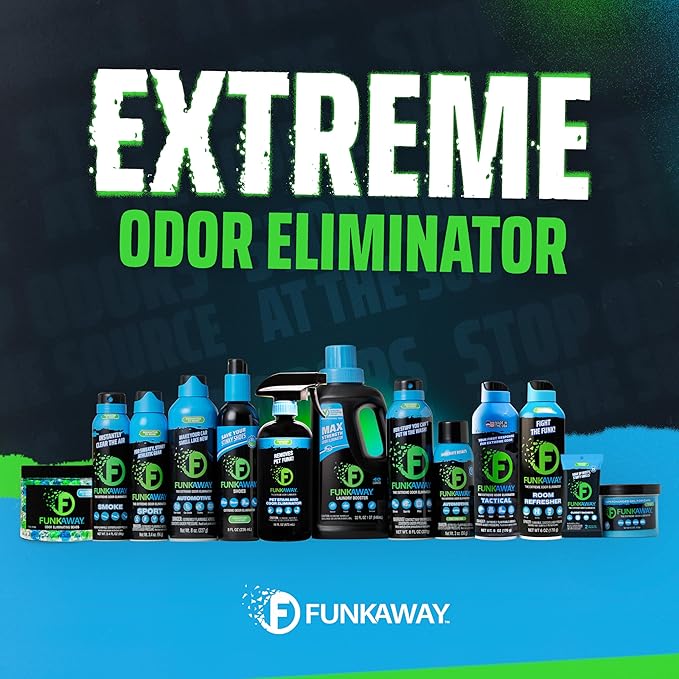 FunkAway Odor Eliminating Beads, 12 oz., 6 Pack, Supercharged Odor Absorbing Beads for the House, Car or Gym, Eliminate Smoke, Pet and Bathroom Odors for Long-Lasting Results