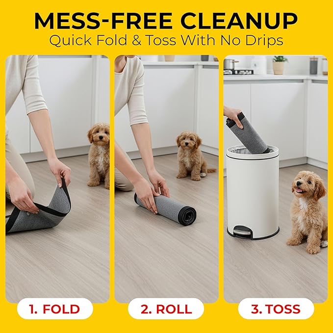 Glad for Pets Black Charcoal Puppy Pads - Super Absorbent Disposable Dog Pee Pads, Potty Training Pads, and Pet Supplies - Dog Pee Pads for Crate Training and Indoor Use 23" x 23" - 30 Count