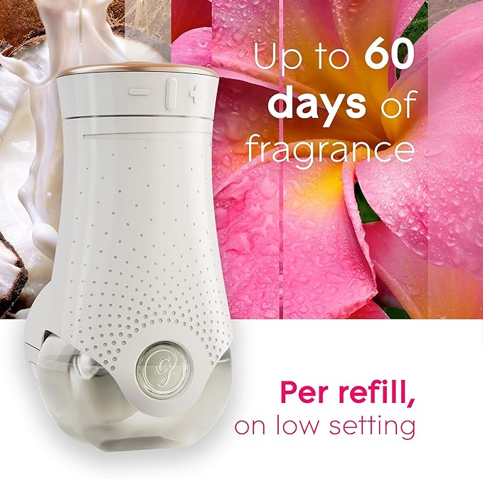 Glade PlugIns Refills Air Freshener, Scented and Essential Oils for Home and Bathroom, Exotic Tropical Blossoms, 6.7 Fl Oz, 10 Count (Packaging May Vary)
