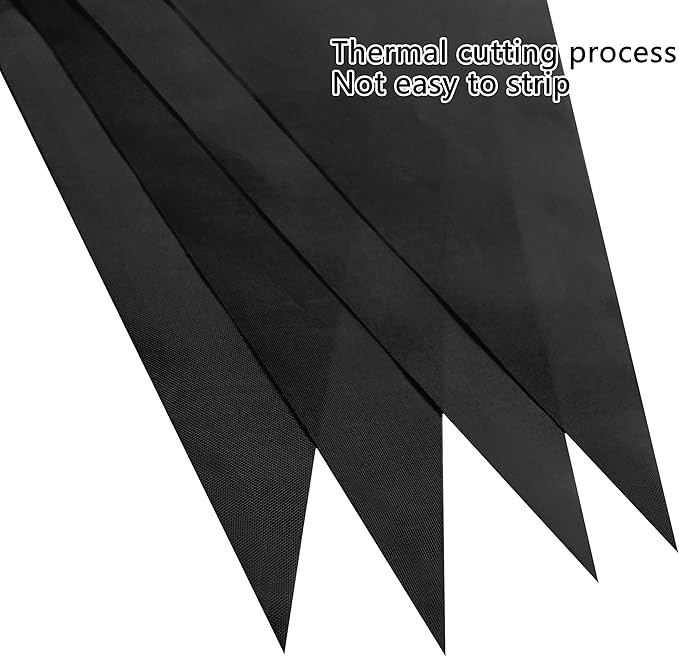100 Feet Black Pennant Banners Flags String Hanging Triangle Bunting Flags,Party Decorations for Grand Opening,Kids Birthday,Carnival,60 PCS