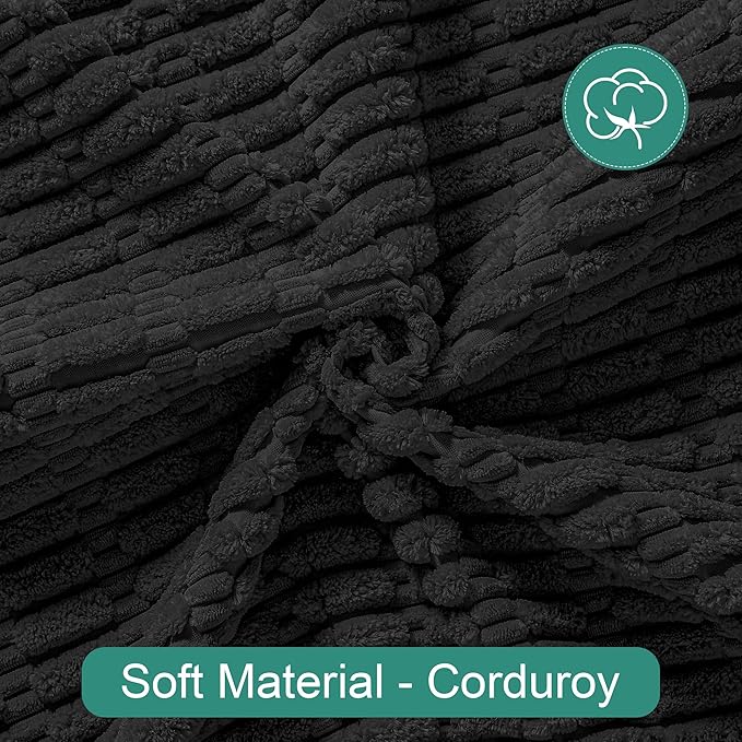 Foxdecor Couch Cover Sofa Covers Washable, Dog Bed Cover Couch Covers for 3 Cushion Couch Sofa Pet Friendly, Dog Couch Cover Furniture Covers for Pets.(Black 32x70 inch)