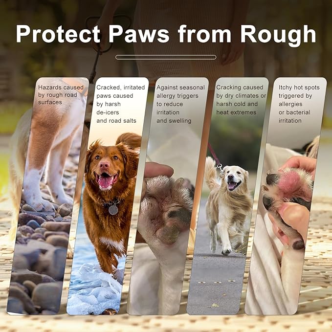 Dog Paw Balm 1 oz for Dog and Cat, Soothing Paw Balm, Lick-Safe, for Drying and Cracked Pads, Moisturizing and Healing Dry and Cracked Paw Balm, Improves Rough Paws(2 PCS)