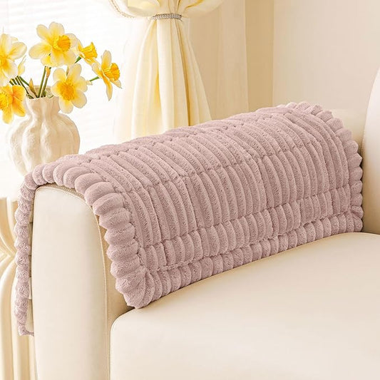 Smiry Couch Cover for Dogs, Non Slip Washable Sofa Protector for Pets, Soft Furniture Cover for Pet, Stylish Sofa Covers, Cozy Protect Against Fur, Dirt & Everyday Messes (Dusty Pink, 27.6" x 27.6")