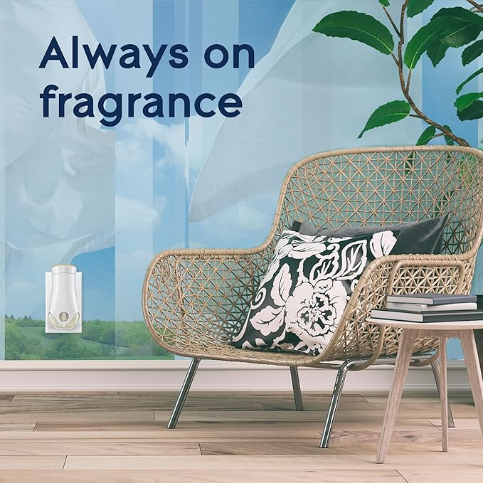 Glade PlugIns Refills Air Freshener, Scented and Essential Oils for Home and Bathroom, Clean Linen, 6.7 Fl Oz, 10 Count (Packaging May Vary)